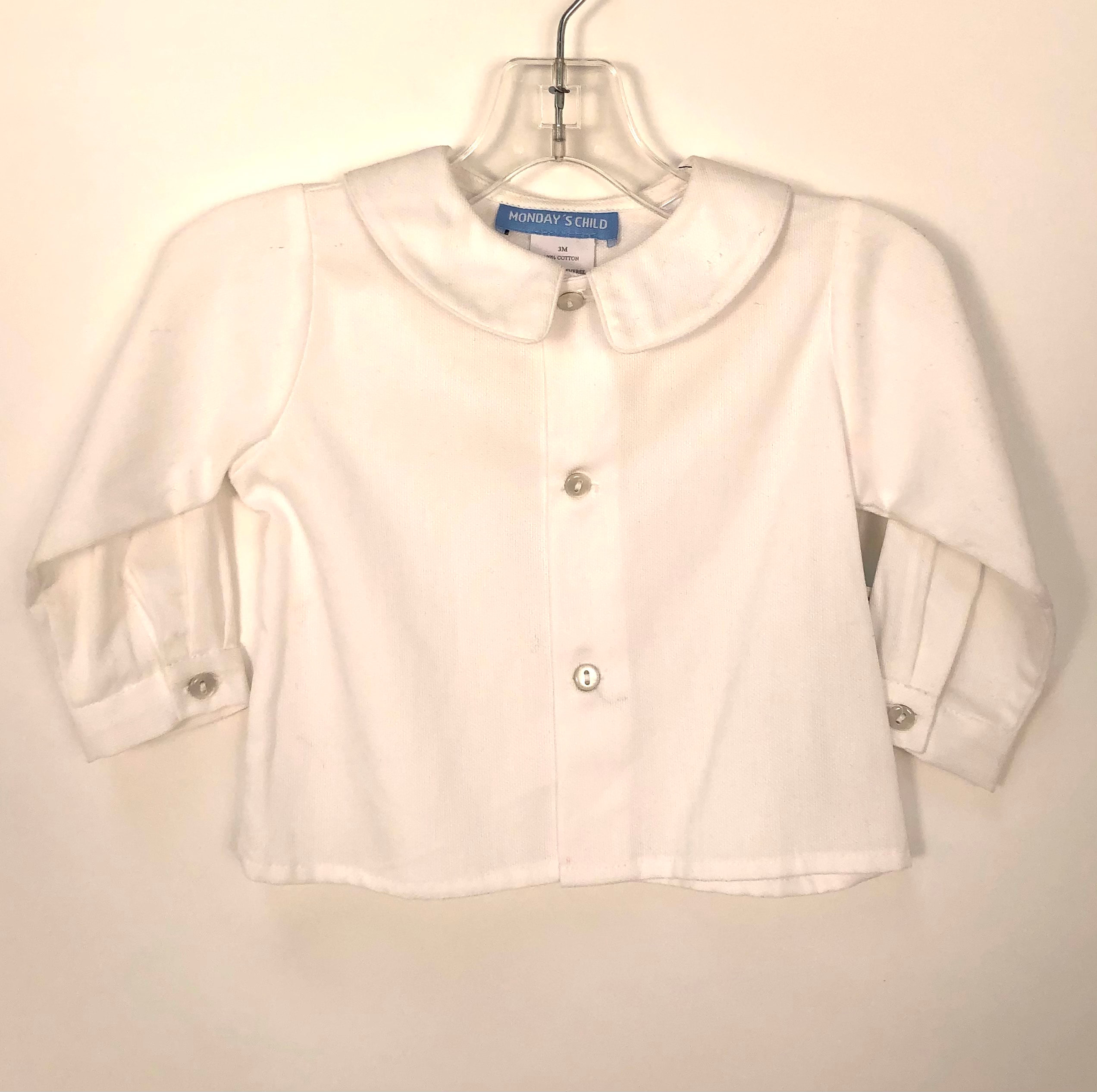 G871W White Collared Shirt