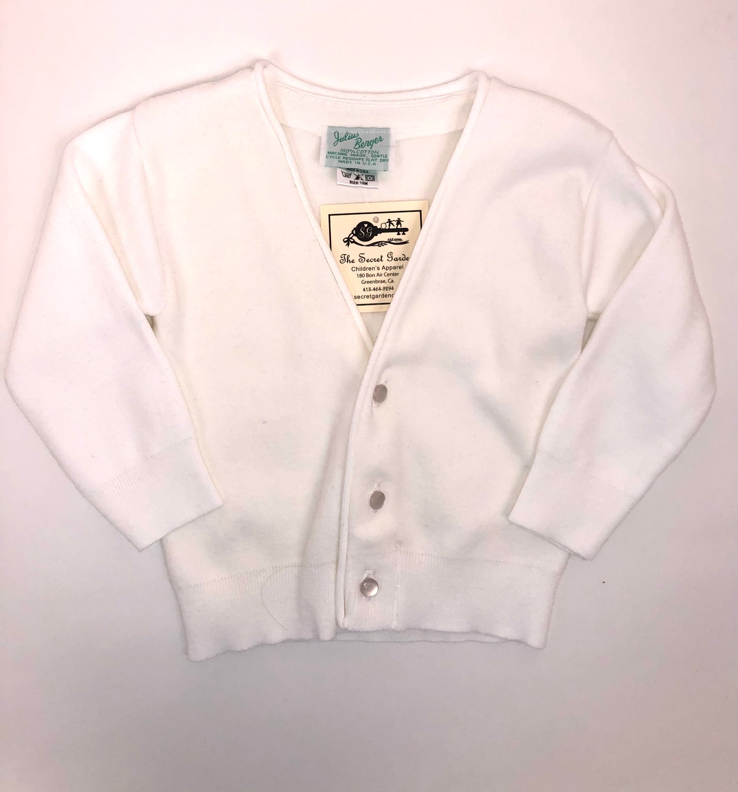 251 White Cardigan Sweater